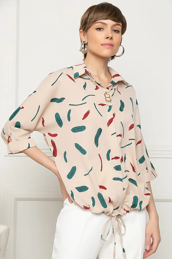 Блуза BELLOVERA, бежевый - фото 1