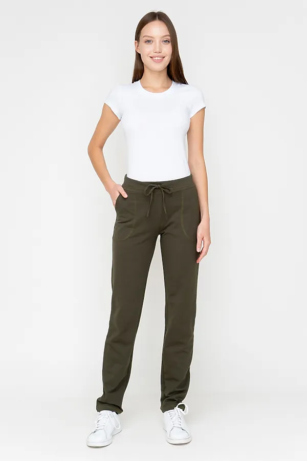 Брюки BINITA, зеленые - фото 1