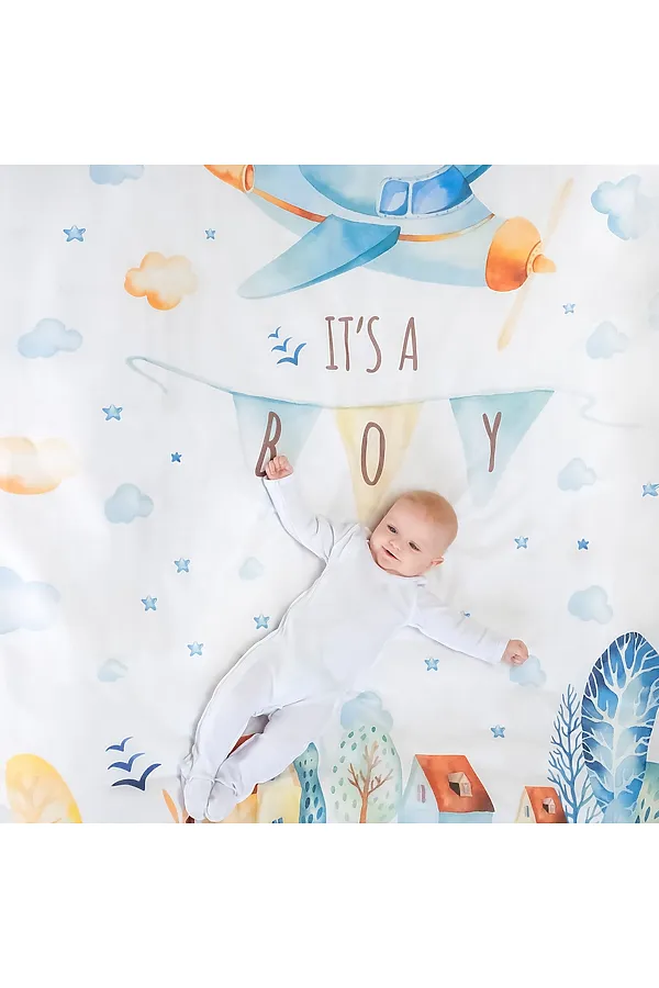 Комплект постельного белья "Облачко" Ясли It’s a boy NORDTEX, it’s a boy - фото 1