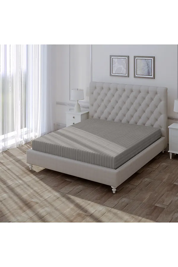 Простыня "Verossa" Stripe 240/260 Gray NORDTEX, gray - фото 1