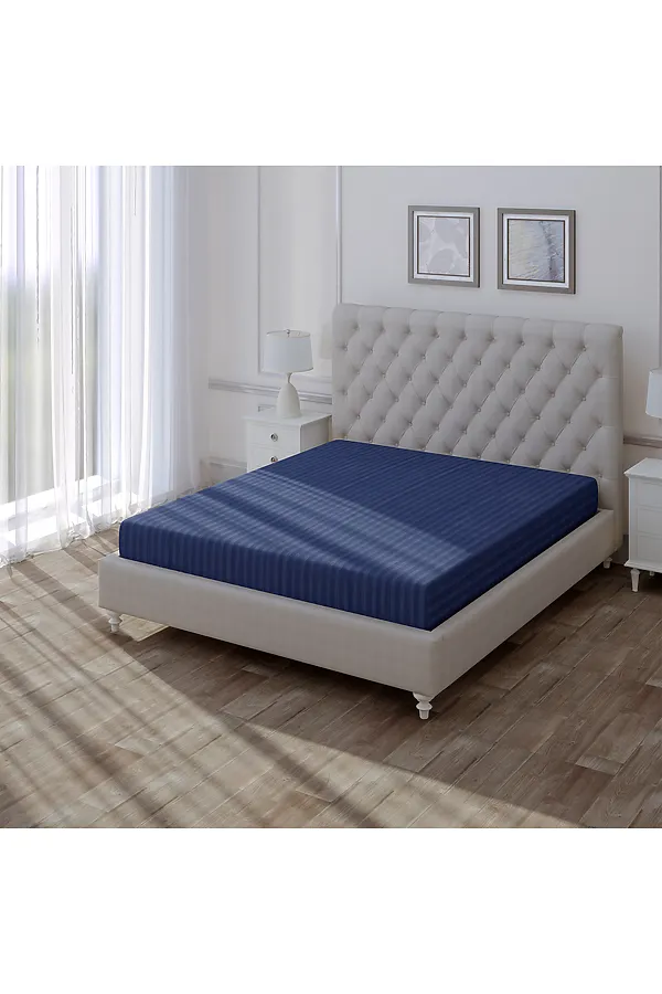 Простыня "Verossa" Stripe 240/260 Indigo NORDTEX, indigo - фото 1