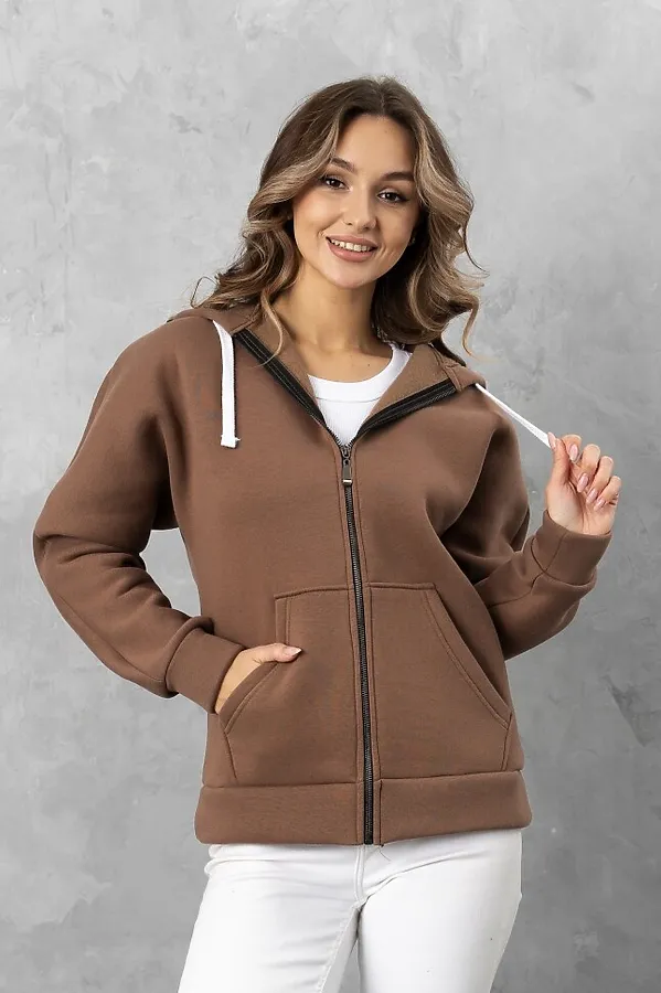 Толстовка BINITA, кофейный - фото 1