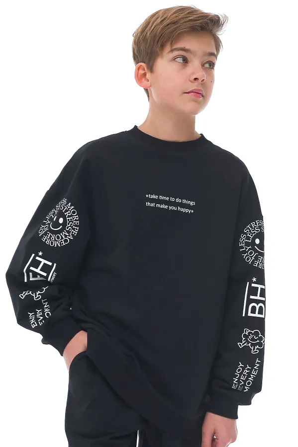 Свитшот  PELICAN, черный - фото 1