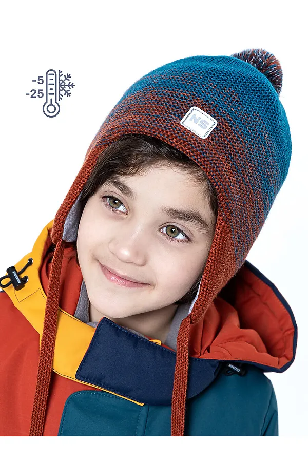 Шапка NIKASTYLE, атлантик/терракот - фото 1