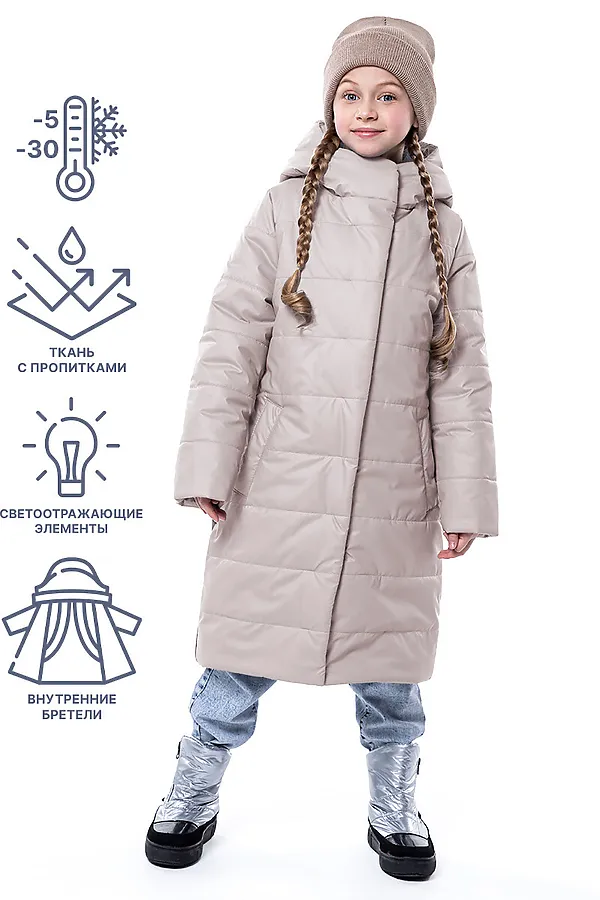 Пальто NIKASTYLE, бежевый - фото 1