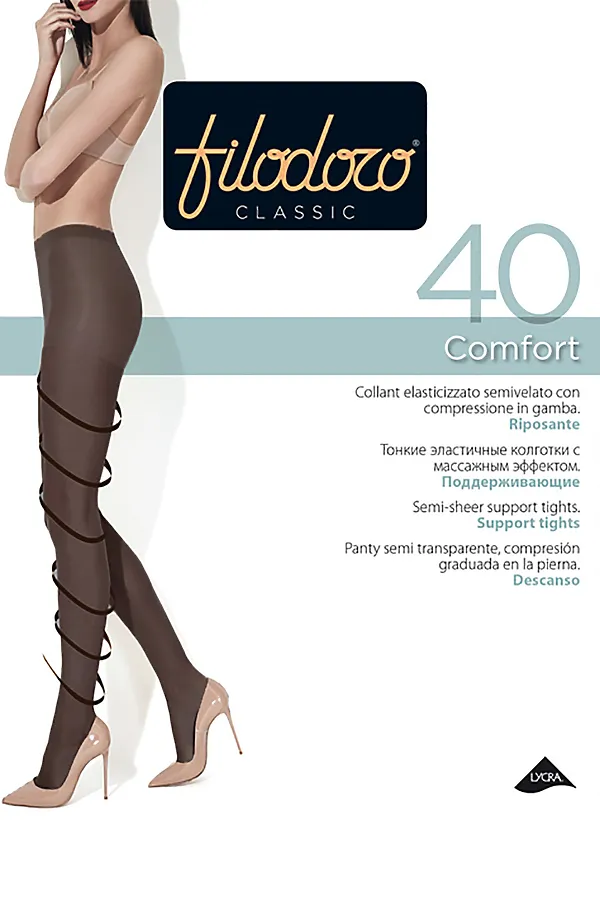 Колготки FILODORO, черный - фото 1