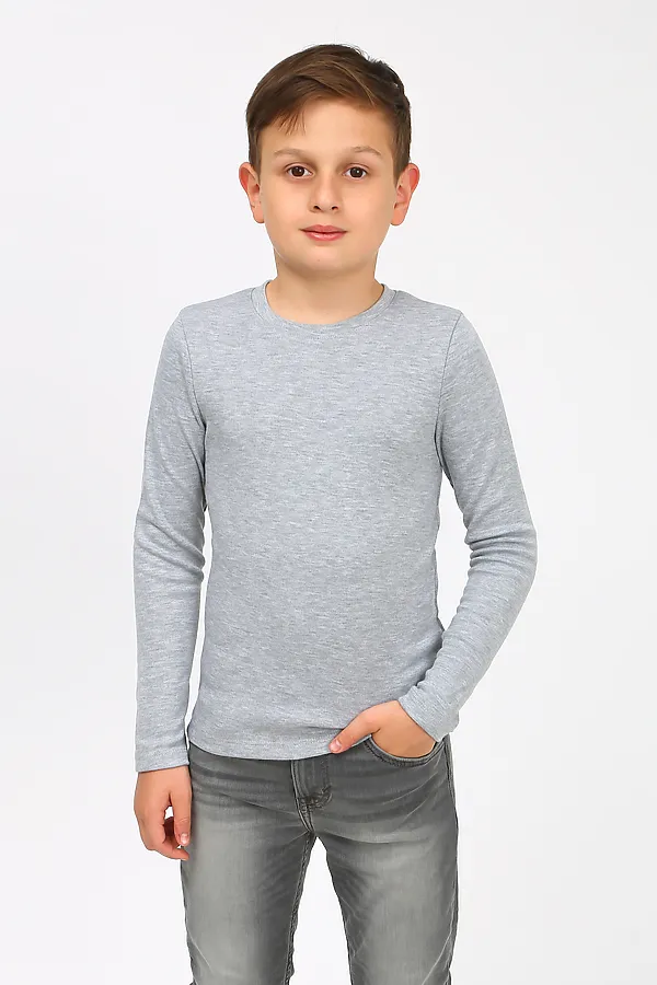 Лонгслив KIP, серый - фото 1