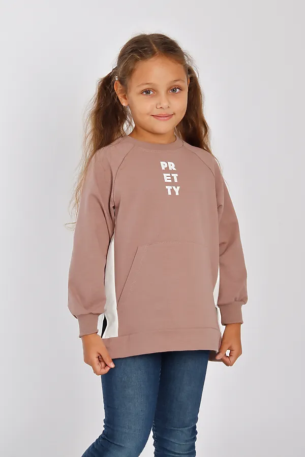 Свитшот ИВАШКА, коричневый - фото 1