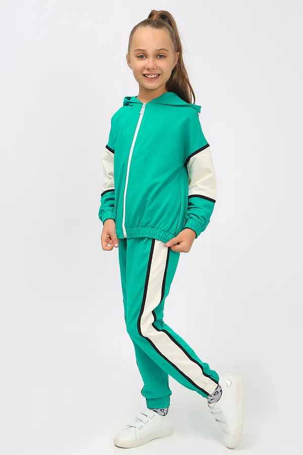 Костюм (Толстовка+Брюки) KIP, бирюзовый - фото 1