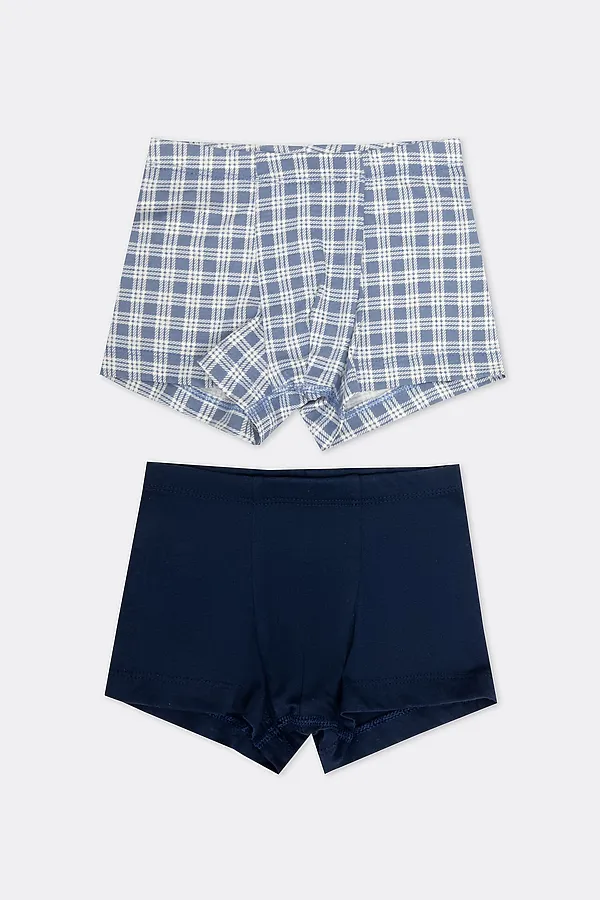 Трусы 2шт. MARK FORMELLE, синяя клетка +т.синий - фото 1