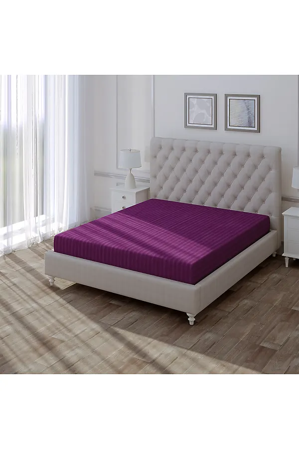 Простыня "Verossa" Stripe 200/220 Violet NORDTEX, violet - фото 1