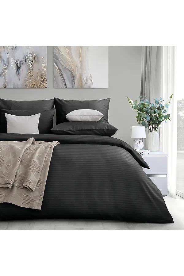 Набор Наволочек "Verossa" Stripe 70/70 Black NORDTEX, black - фото 1