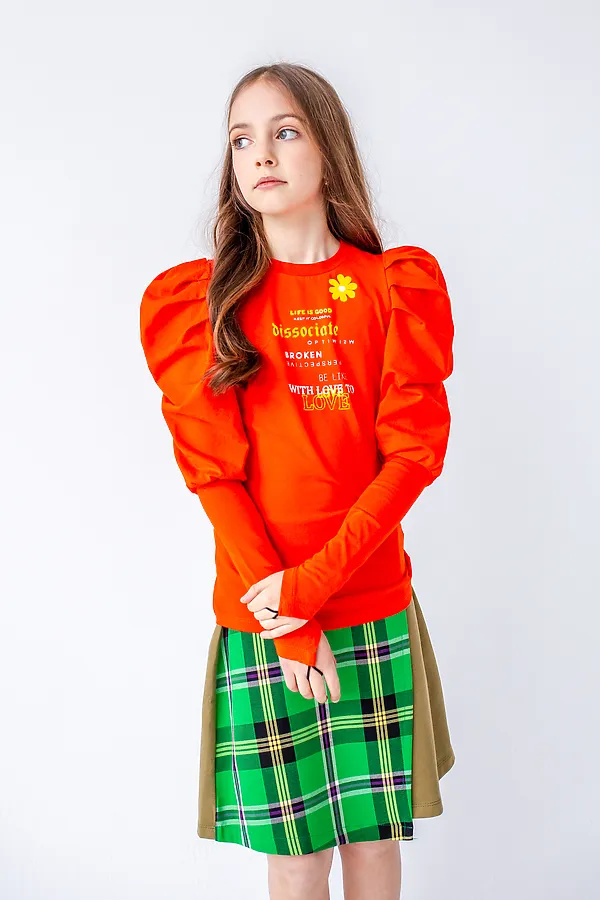 Лонгслив NOTA BENE, мандариновый - фото 1