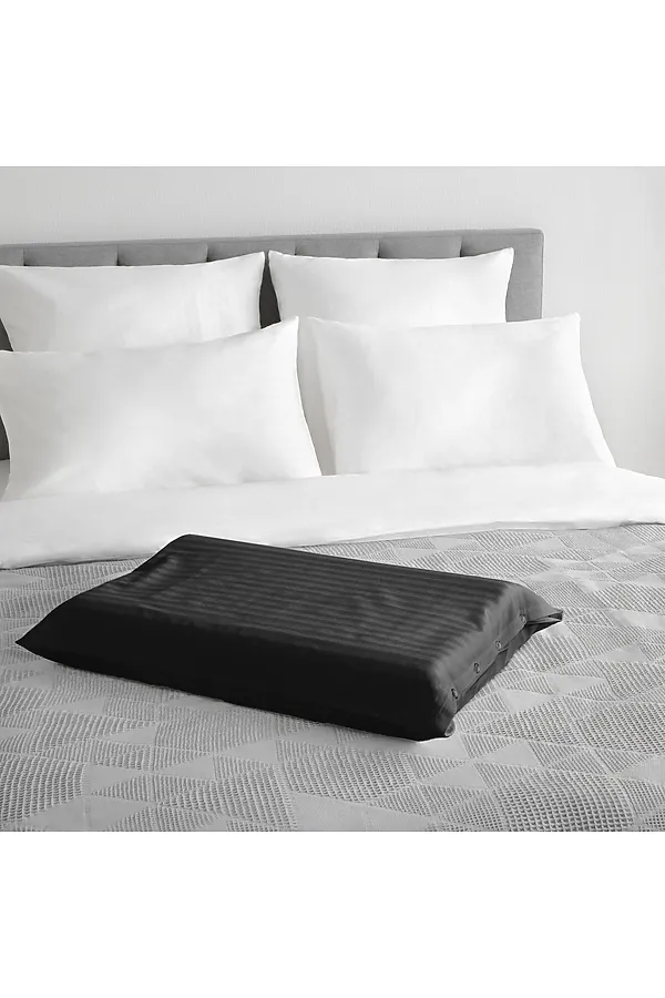 Наволочка Для Анатомической Подушки "Verossa" Stripe 48/68 Black NORDTEX, black - фото 1