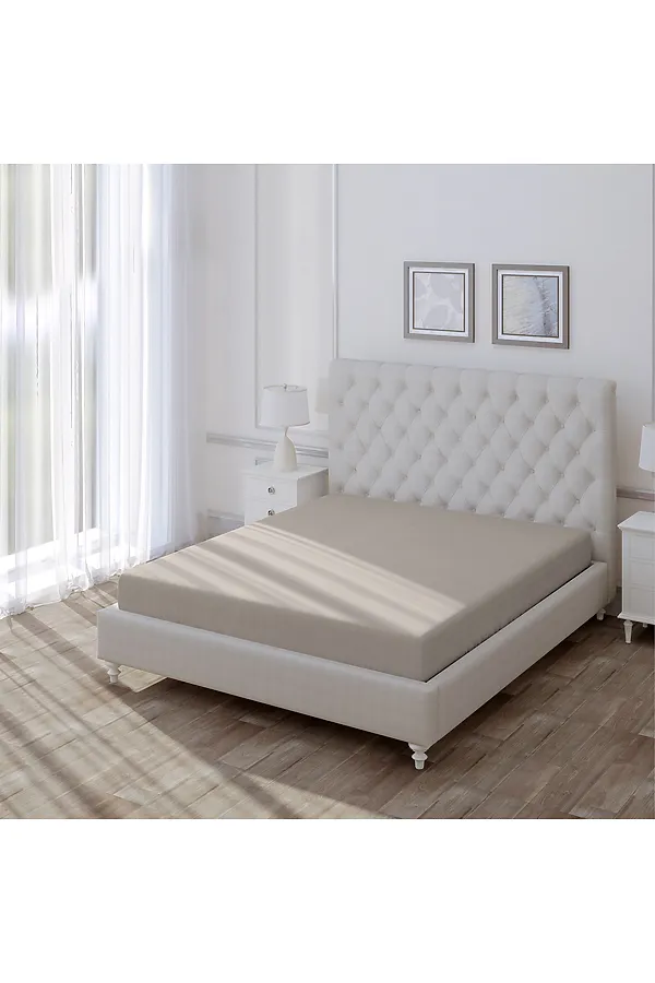 Простыня "Волшебная Ночь" 180/215 Caramel mousse NORDTEX, caramel mousse - фото 1