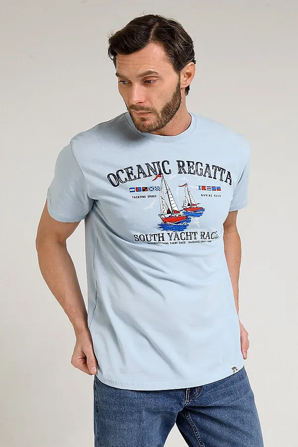 Футболка F5, pastel blue - фото 1