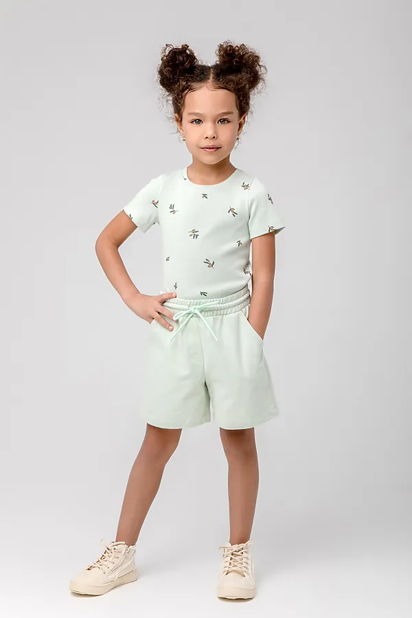 Шорты  CROCKID SALE, зеленая лилия к387 - фото 1