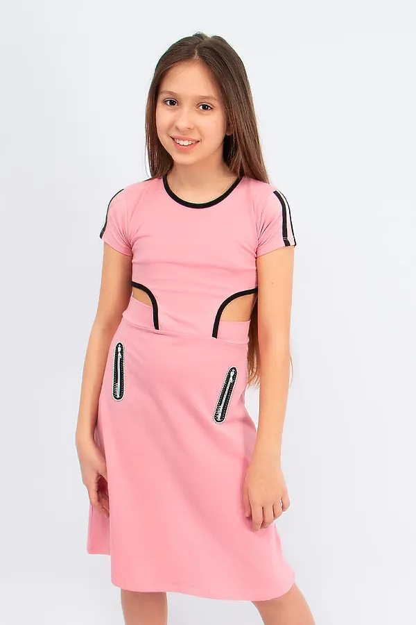 Платье СОЛЬ&ПЕРЕЦ, пудровый - фото 1