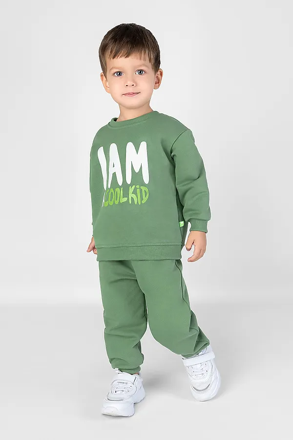 Костюм (Свитшот+Брюки) BOSSA NOVA, хаки - фото 1