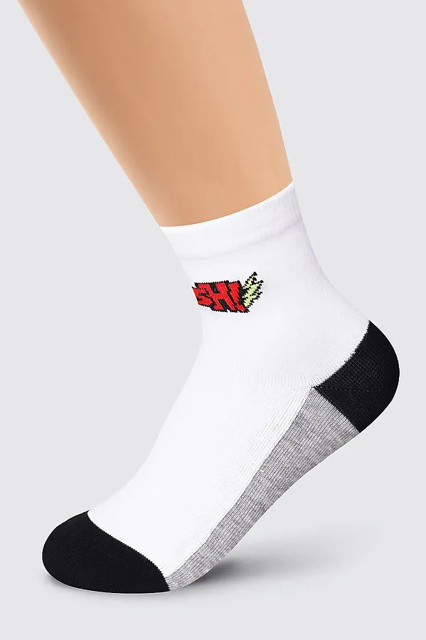 Носки CLEVER, белый/меланж серый - фото 1