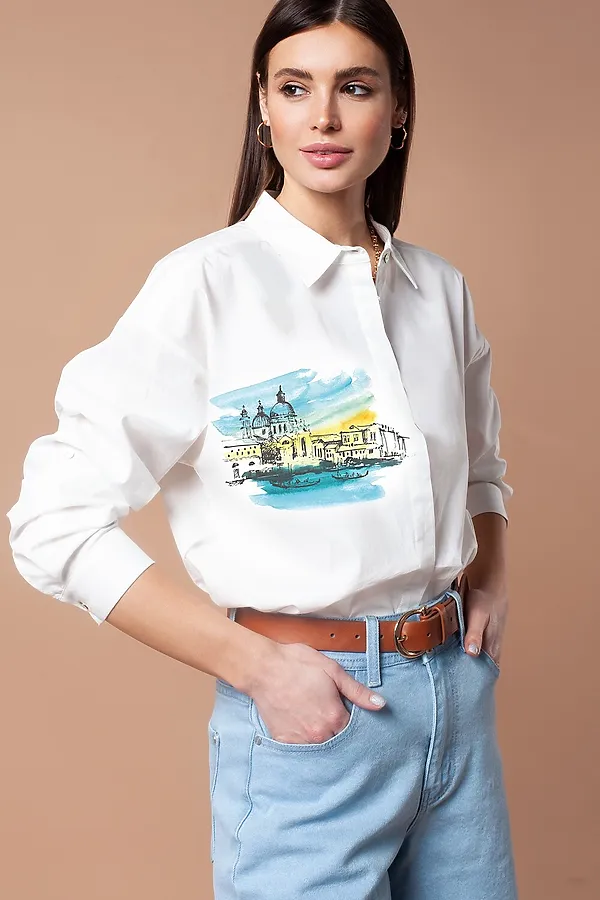 Блуза VILATTE, белый_венеция - фото 1