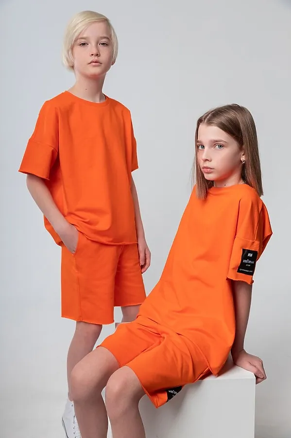 Костюм (Футболка+Шорты) BODO, апельсиновый - фото 1