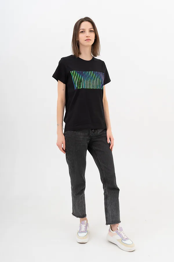 Футболка  LET'S GO, чёрный - фото 1