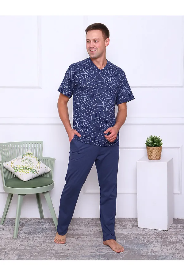 Пижама  АКСИНЬЯ, синий - фото 1