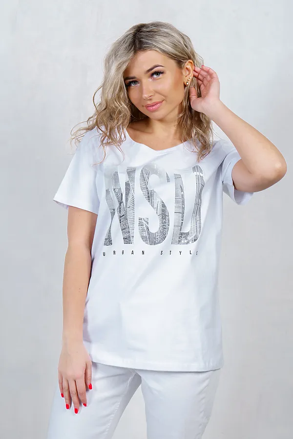 Футболка  NSD-СТИЛЬ, белый - фото 1