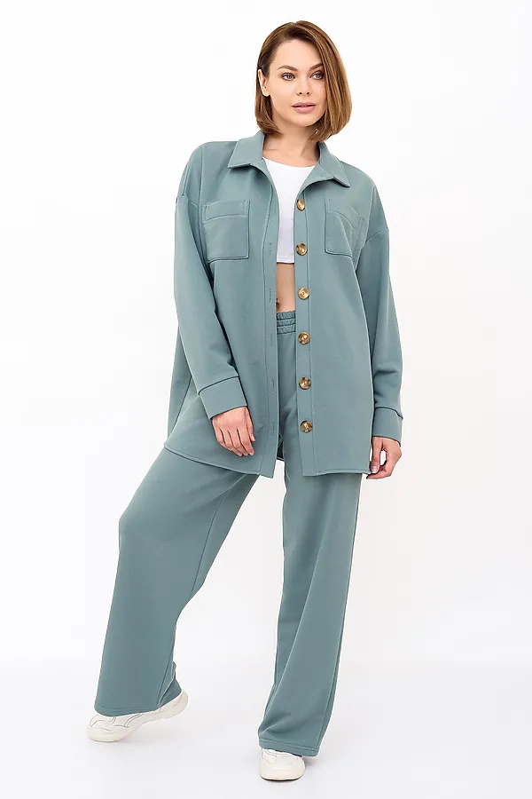 Костюм (Рубашка+Брюки) LIKA DRESS, хаки - фото 1