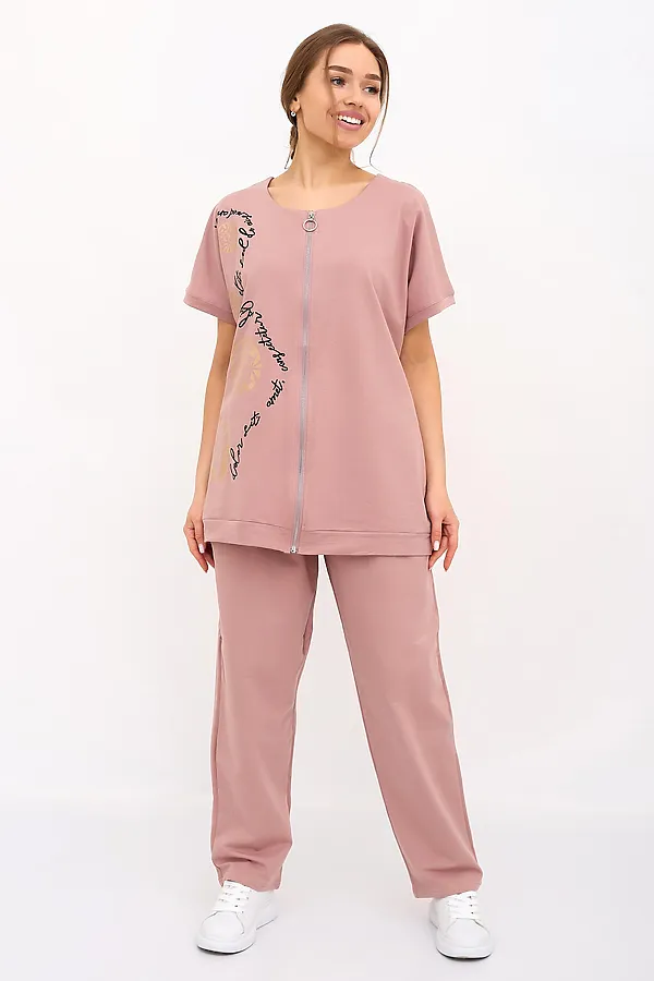 Костюм (Кофта+Брюки) LIKA DRESS, розовый - фото 1