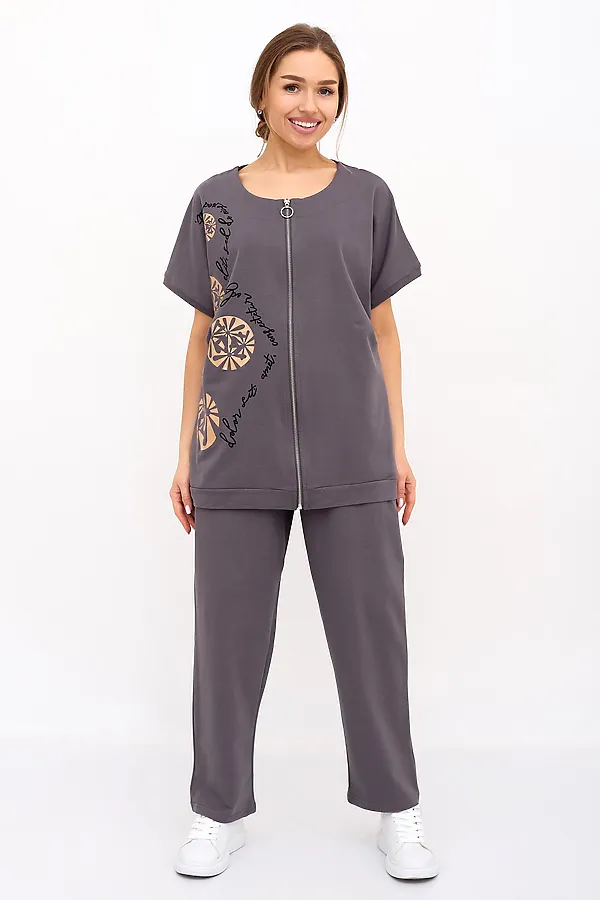Костюм (Кофта+Брюки) LIKA DRESS, серый - фото 1