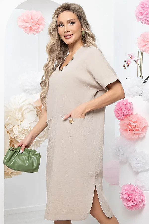 Платье LADY TAIGA, беж - фото 1