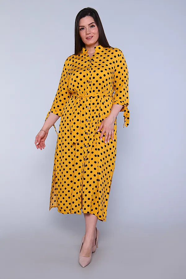 Платье 31735 НАТАЛИ, горчица - фото 1