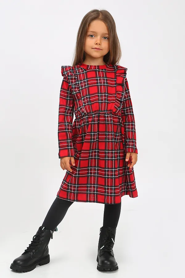 Платье Шотландская клетка арт. ПЛ-367 НАТАЛИ, клетка - фото 1