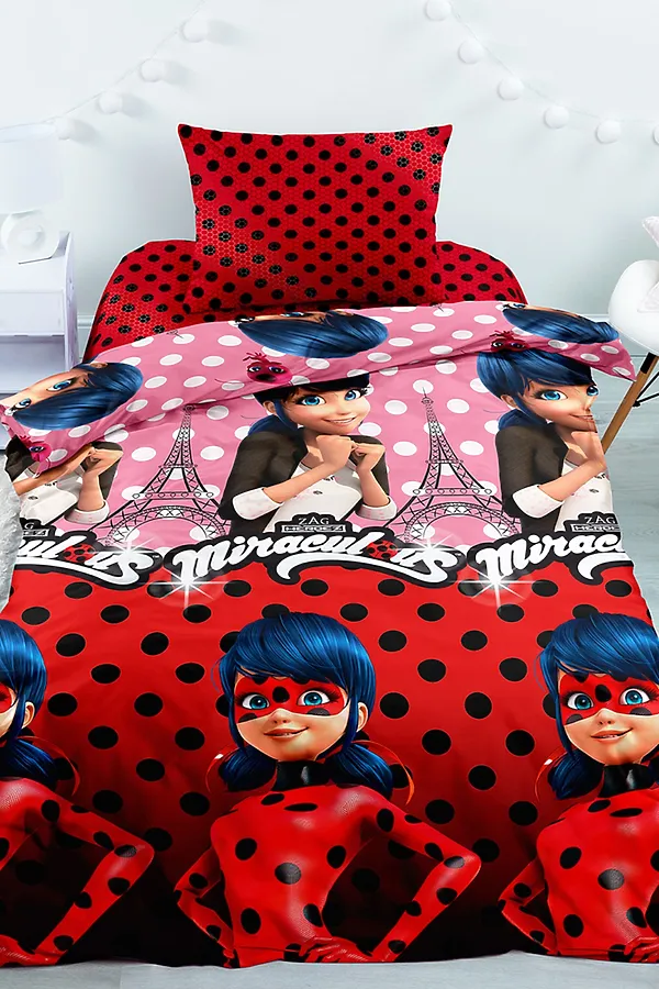 КПБ LadyBug (70х70) Леди Баг и Супер Кот поплин 1, 5 сп НАТАЛИ, в ассортименте - фото 1