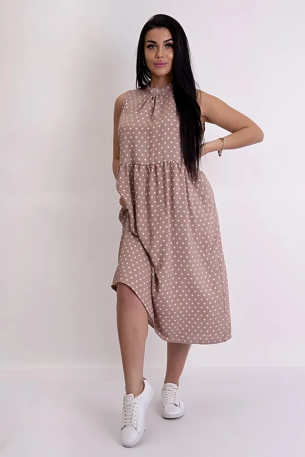 Сарафан LIKA DRESS, коричневый - фото 1