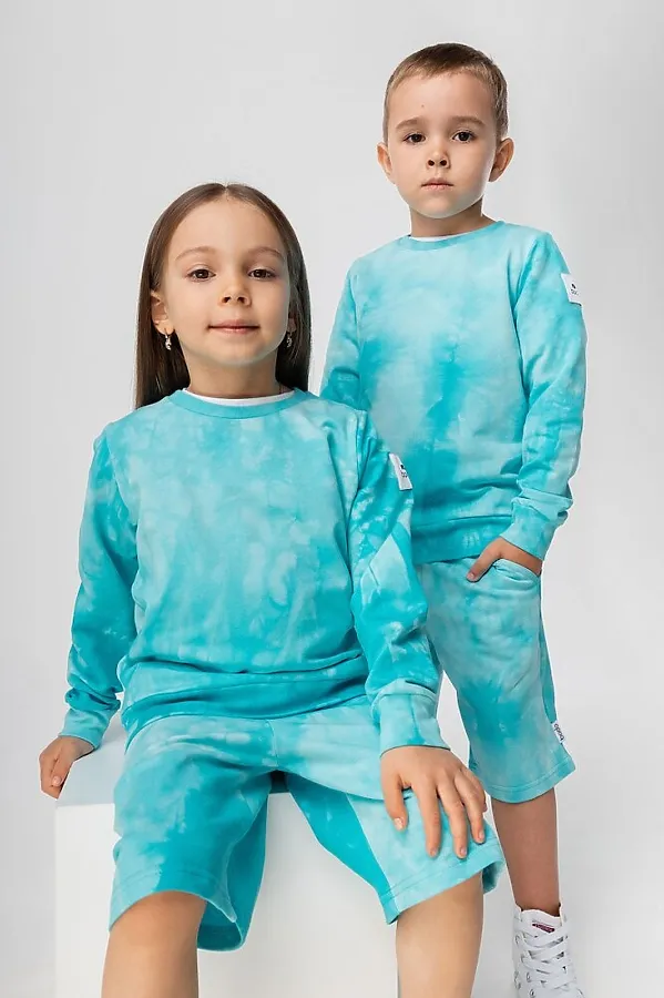 Костюм (Свитшот+Шорты) BODO, голубой - фото 1