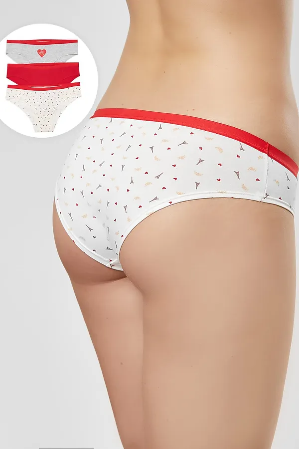 Трусы 3шт. MARK FORMELLE, башни на молочном - фото 1