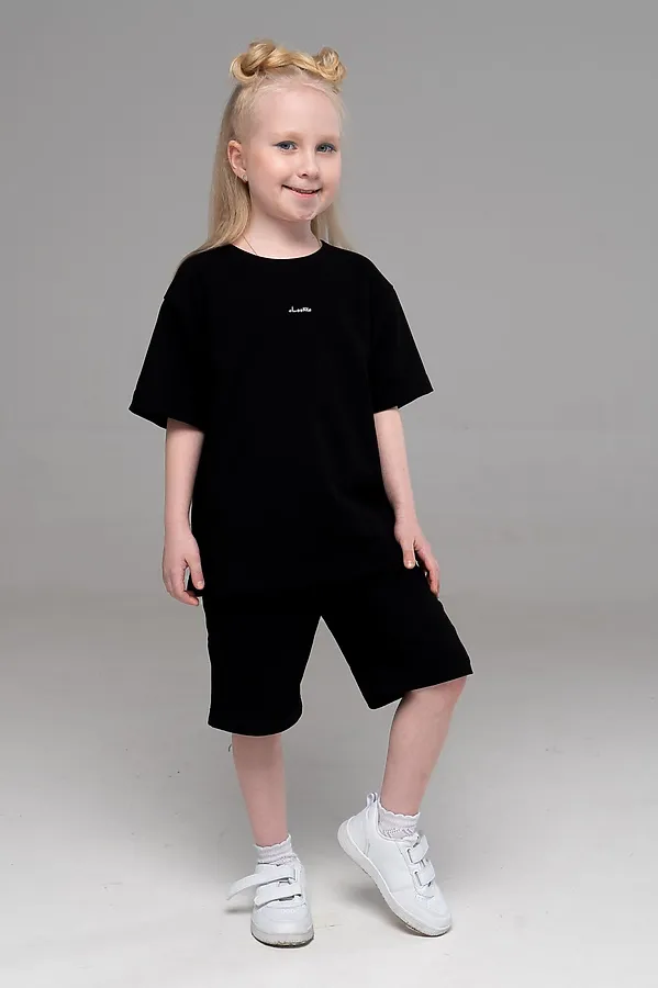 Костюм (Футболка+Шорты) LOOKLIE, черный - фото 1