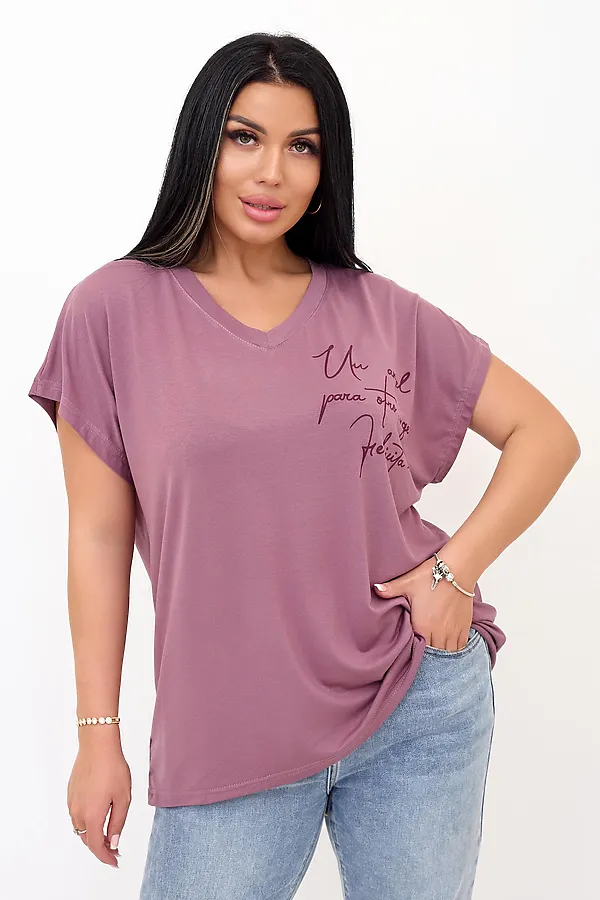 Футболка женская Бэтти Ф LIKA DRESS, фиолетовый - фото 1