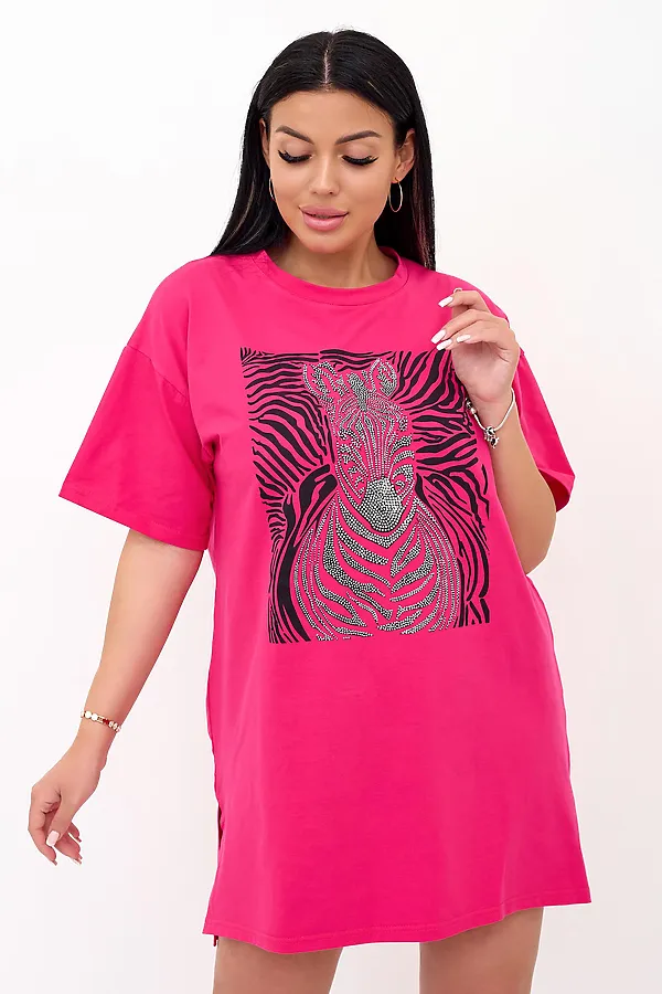 Платье женское Зебра Ф LIKA DRESS, фуксия - фото 1