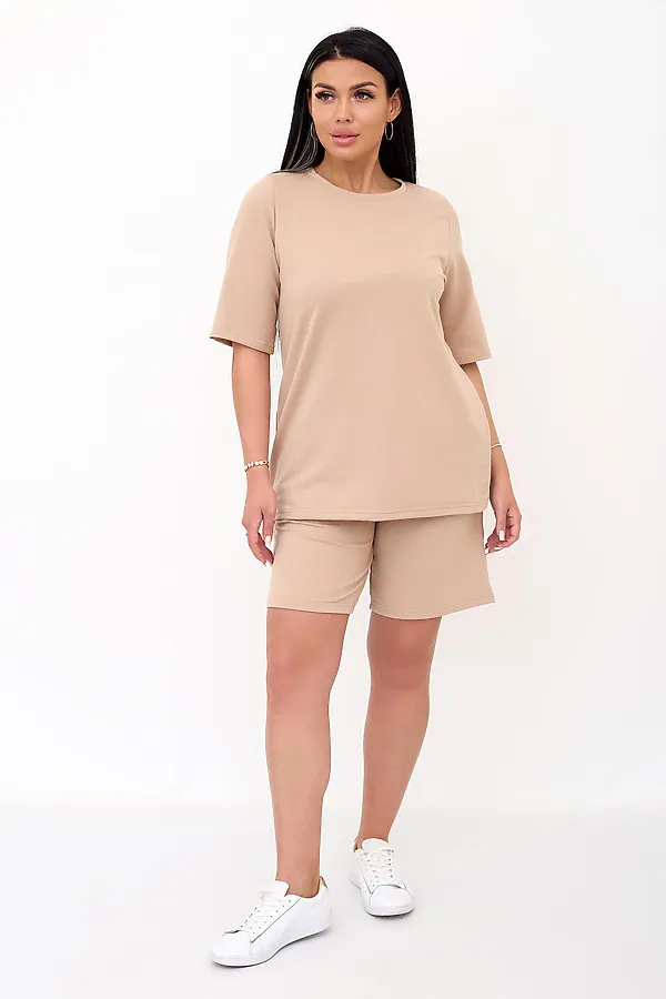 Костюм женский Омега Б LIKA DRESS, бежевый - фото 1
