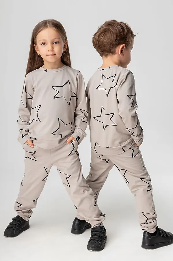 Костюм (Свитшот+Брюки) BODO, серый - фото 1