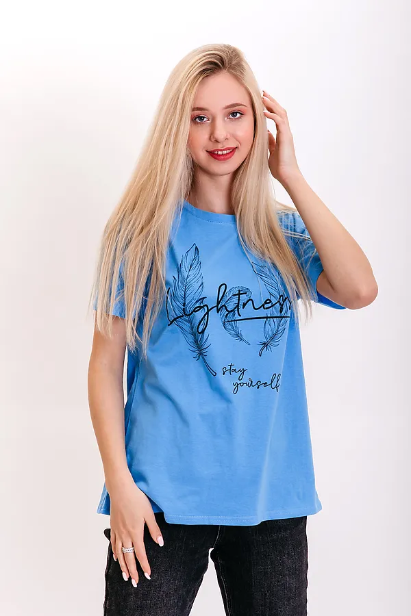 Футболка женская Дыхание Г LIKA DRESS, голубой - фото 1