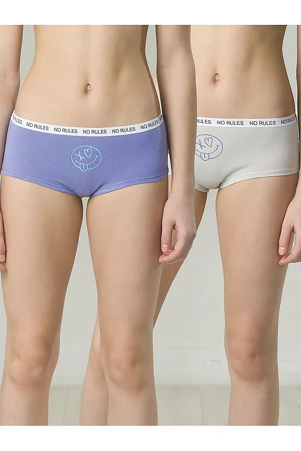 Трусы 2 шт. PELICAN, сиреневый/светло-серый - фото 1