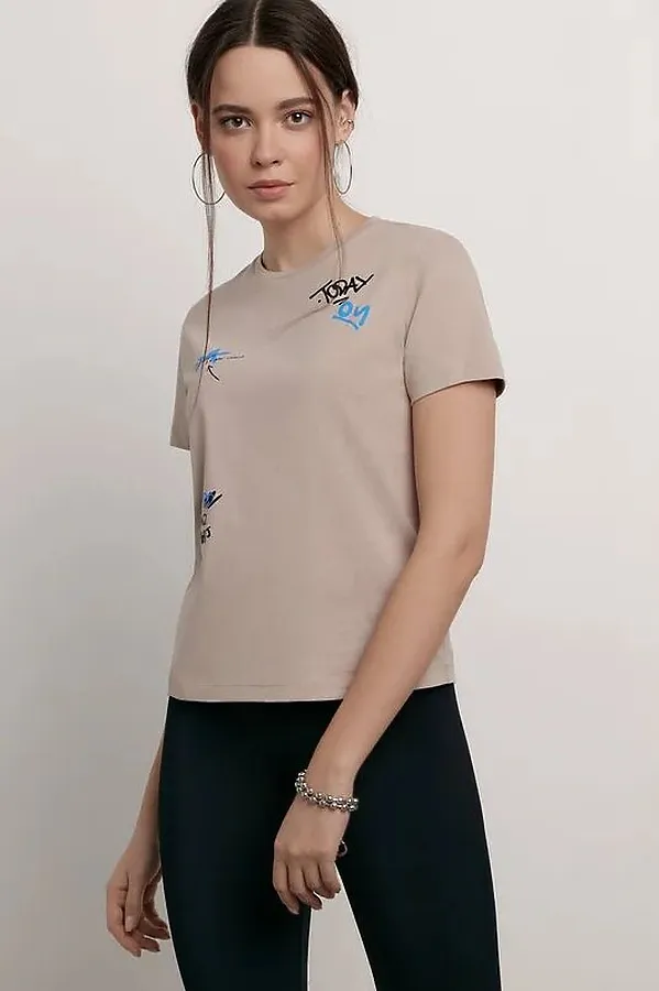 Футболка  CONTE ELEGANT, бежевый - фото 1