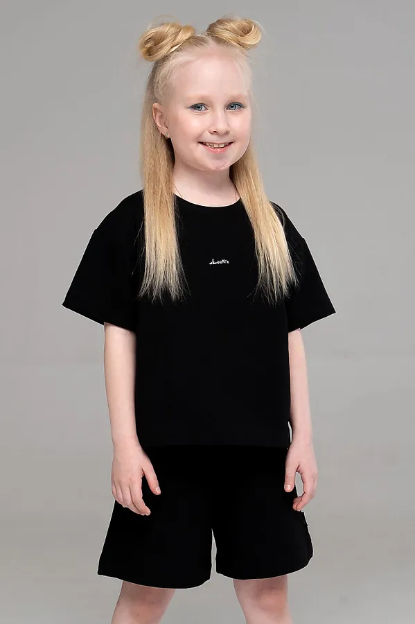 Костюм (Футболка+Шорты) LOOKLIE, черный - фото 1
