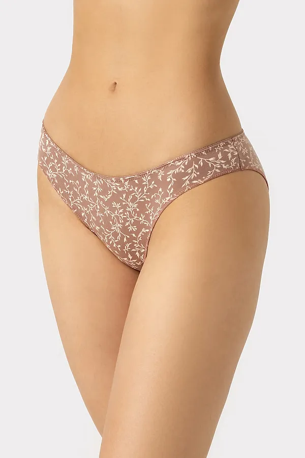 Трусы 2шт. MARK FORMELLE, веточки на розово -кофейном - фото 1