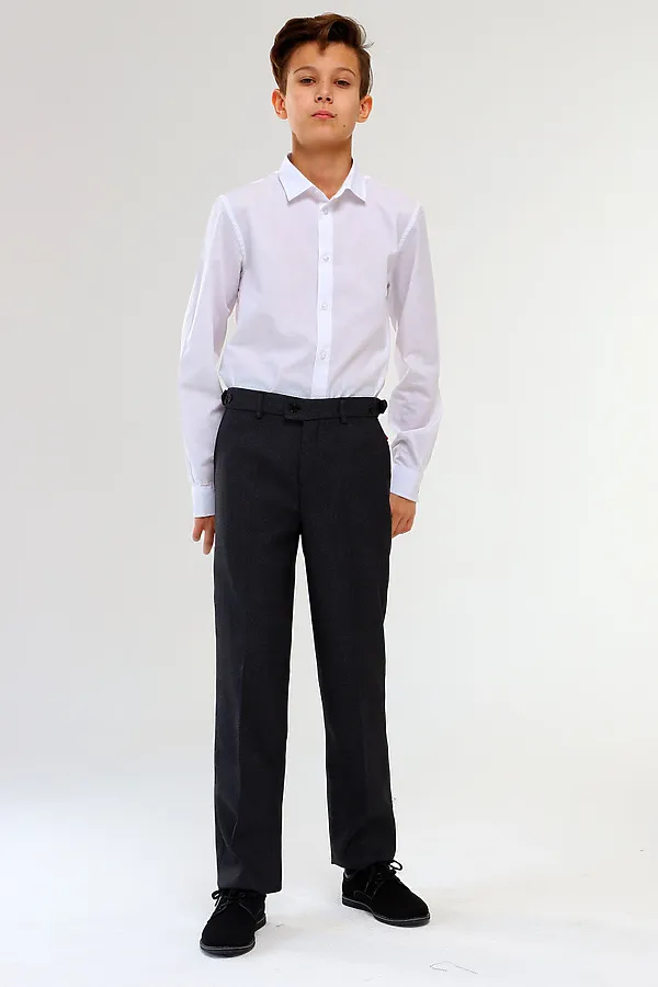 Брюки СИНЯЯ МОДА, серый - фото 1